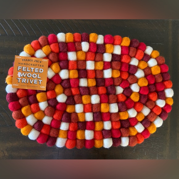 trader joes Kitchen Trader Joes Felted Wool Trivet Poshmark